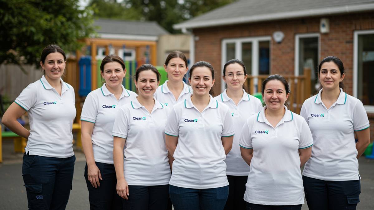 CleanQ professional cleaning team
