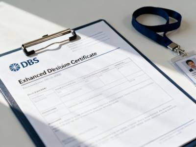 DBS Disclosure certificate with ID badge