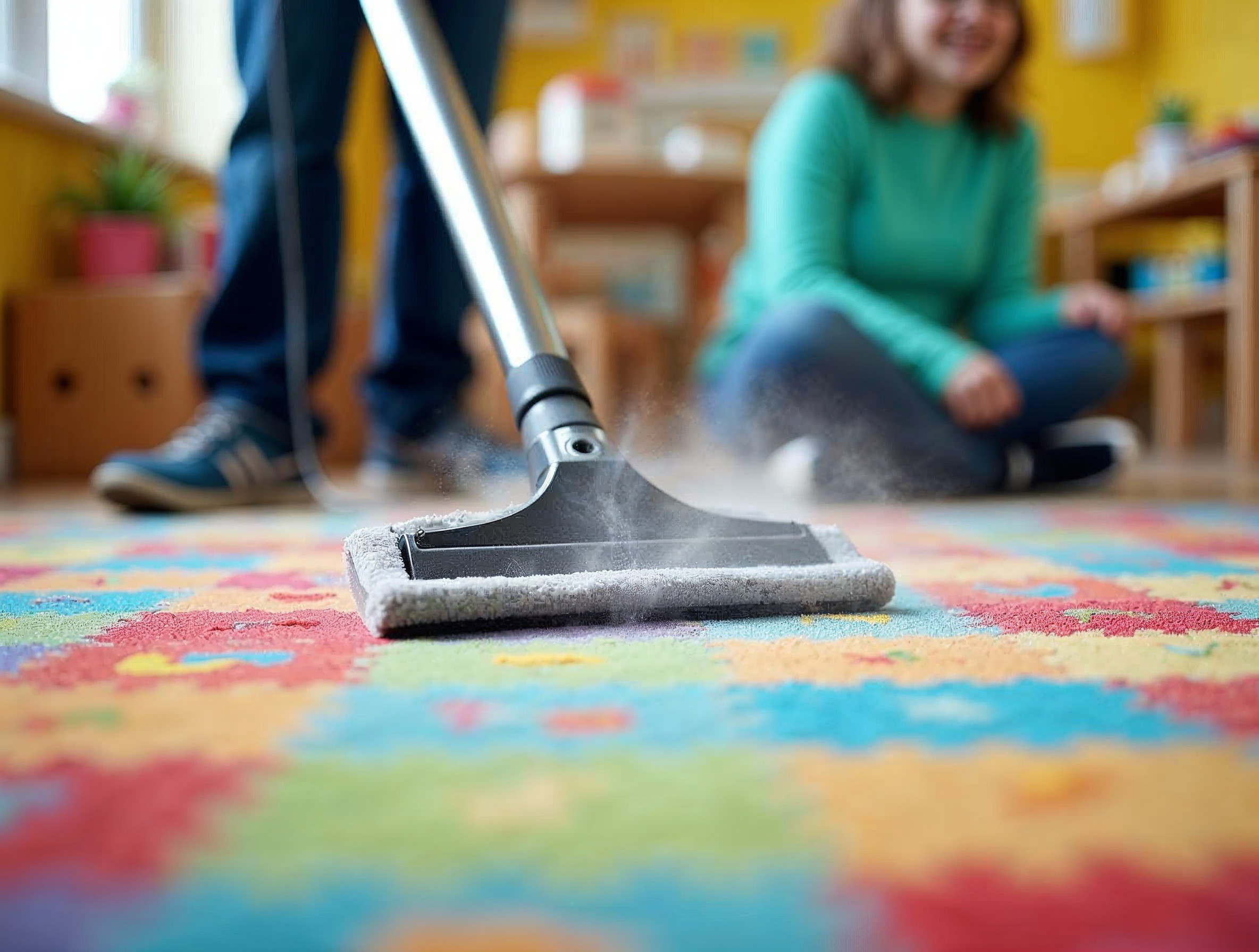 Carpet extraction on nursery rug